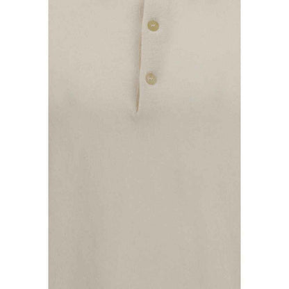 Beige Cotton Polo Shirt