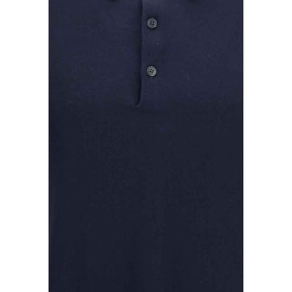 Blue Cotton Polo Shirt