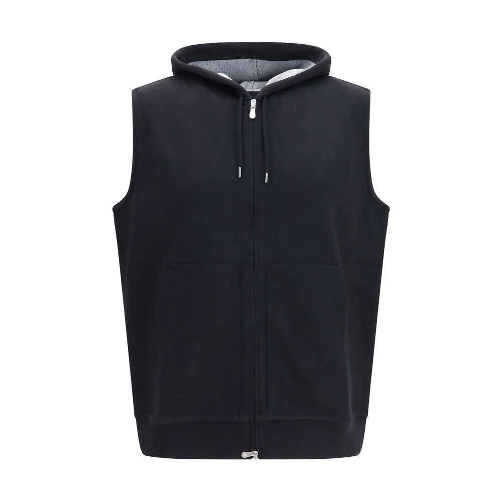 Black Cotton Sweatshirt