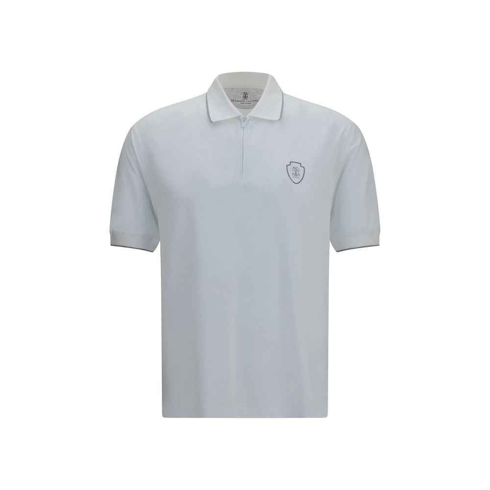 White Polyamide Polo Shirt
