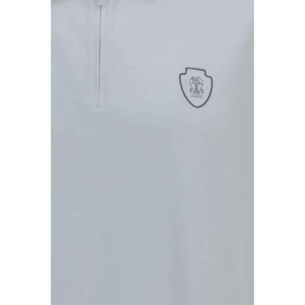 White Polyamide Polo Shirt