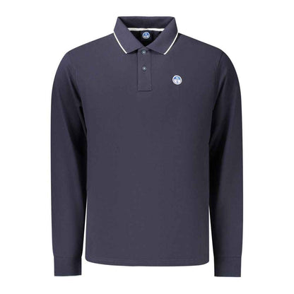 Blue Cotton Men's Polo