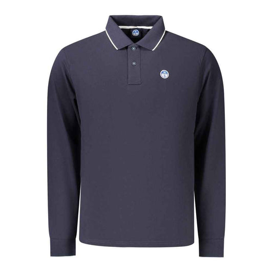Blue Cotton Men's Polo