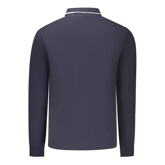 Blue Cotton Men's Polo