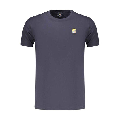 Blue Cotton Men's T-Shirt