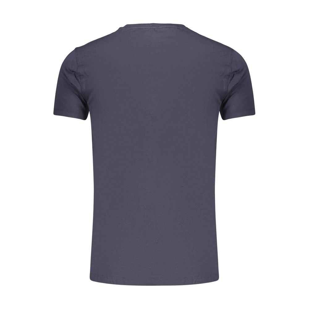 Blue Cotton Men's T-Shirt