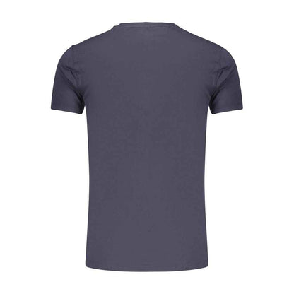 Blue Cotton Men's T-Shirt