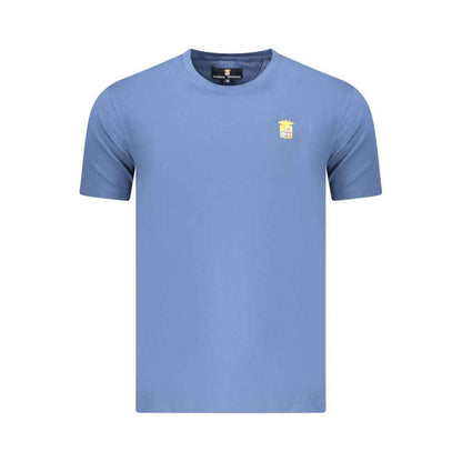 Blue Cotton Men's T-Shirt