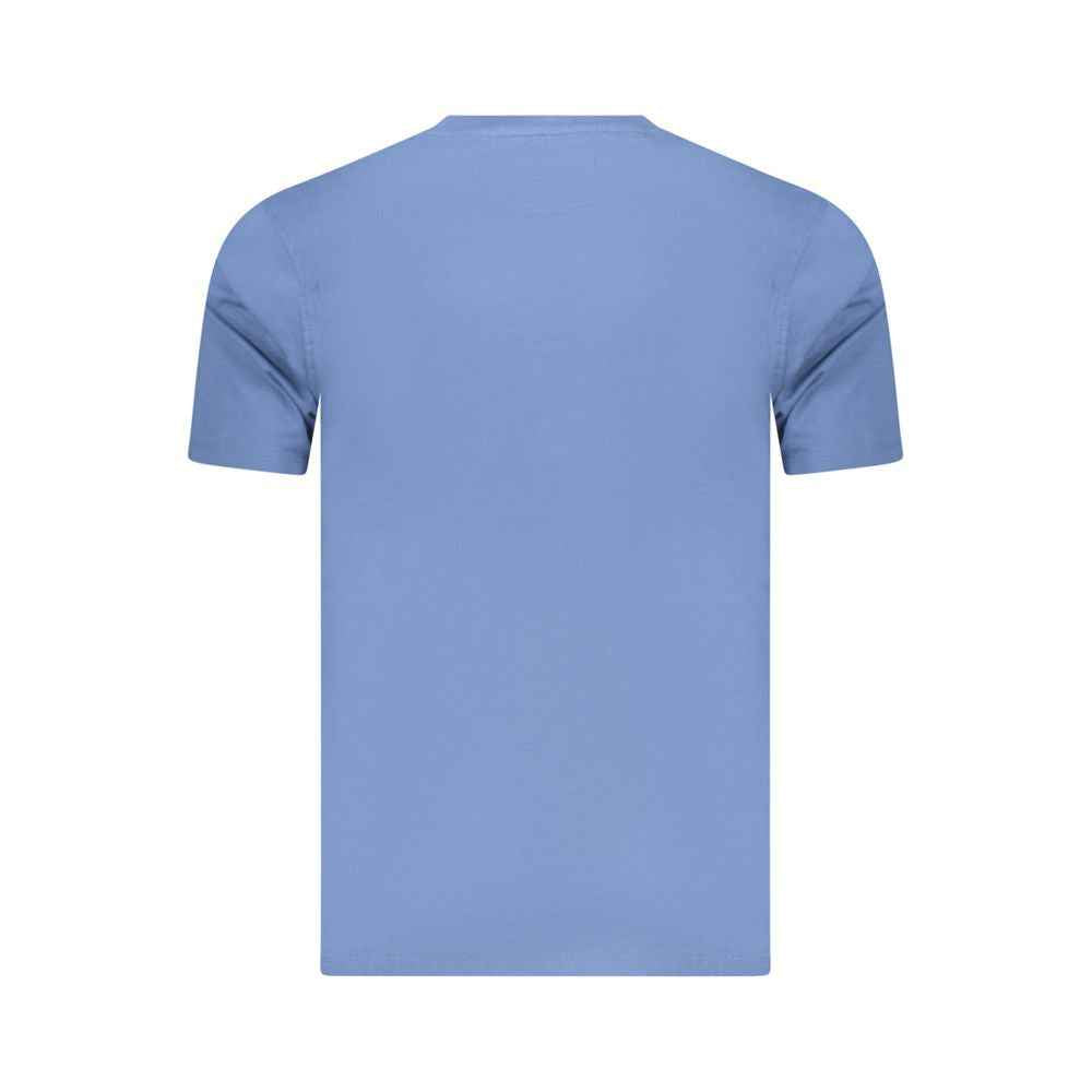 Blue Cotton Men's T-Shirt