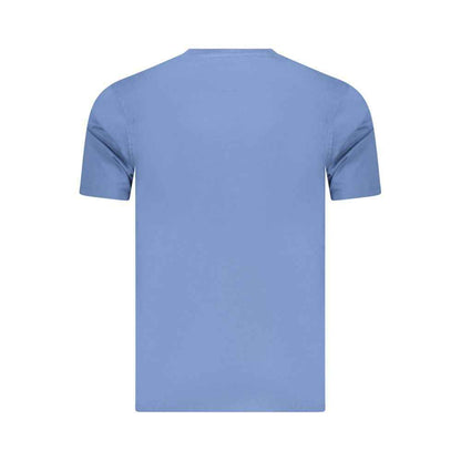 Blue Cotton Men's T-Shirt