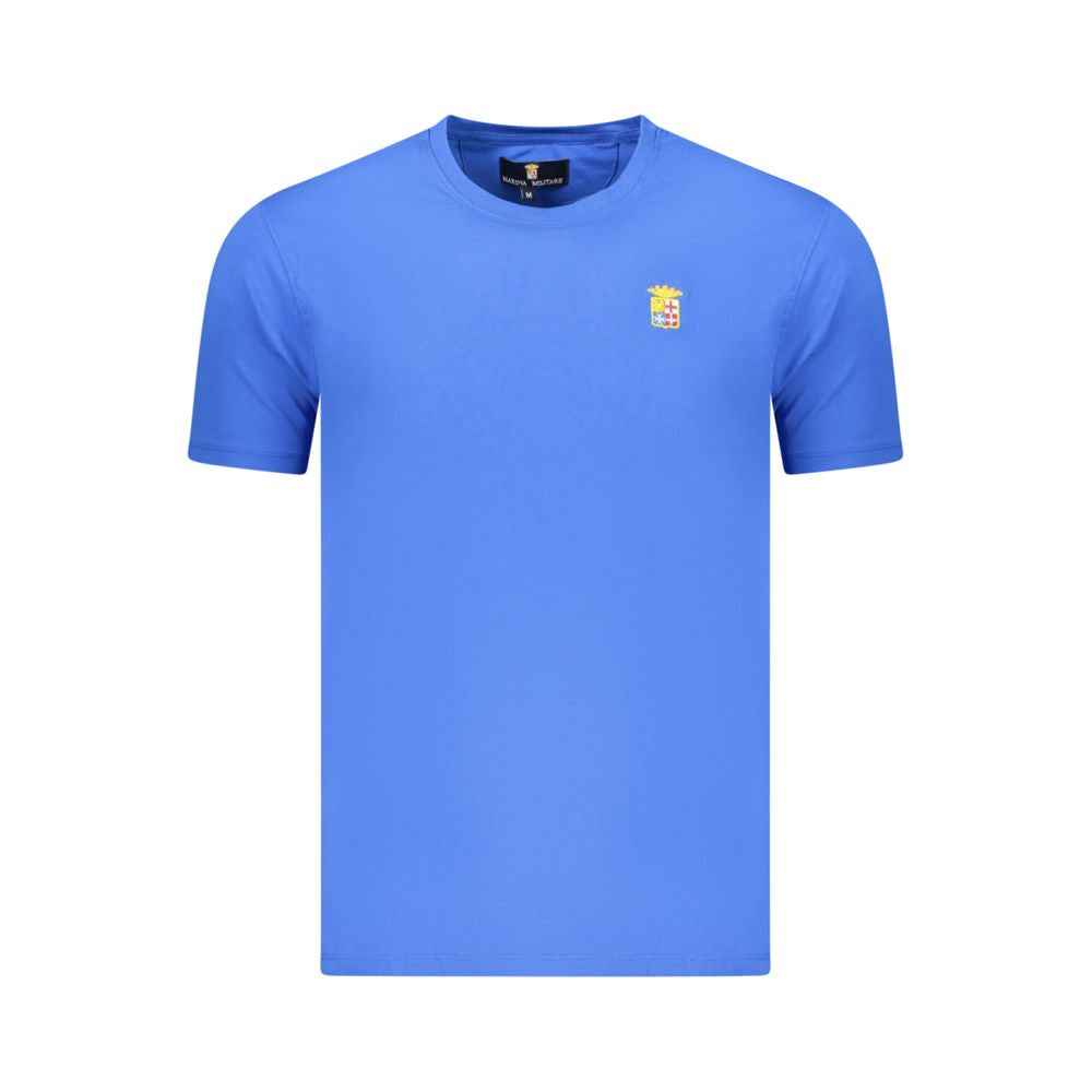 Blue Cotton Men's T-Shirt
