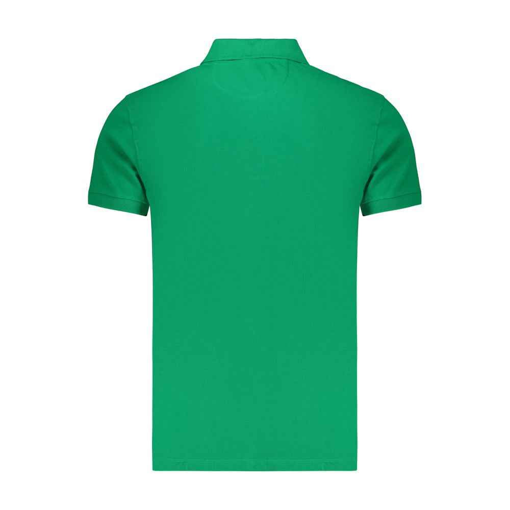 Green Cotton Men's Polo Shirt