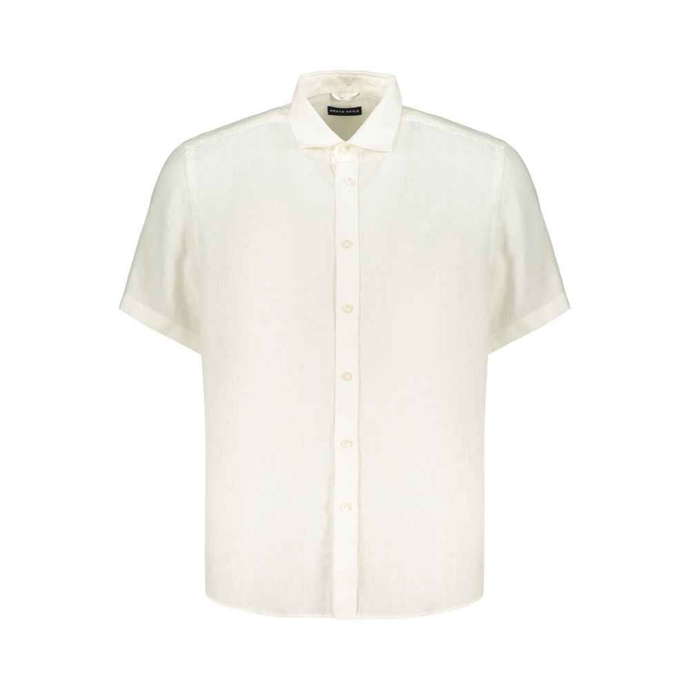 White Linen Men's Shirt