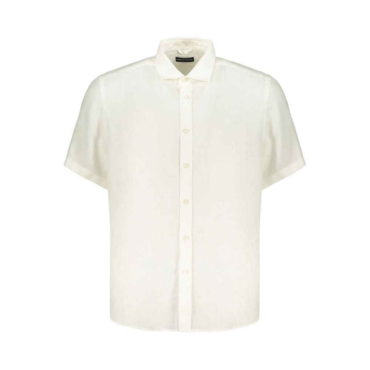 White Linen Men's Shirt