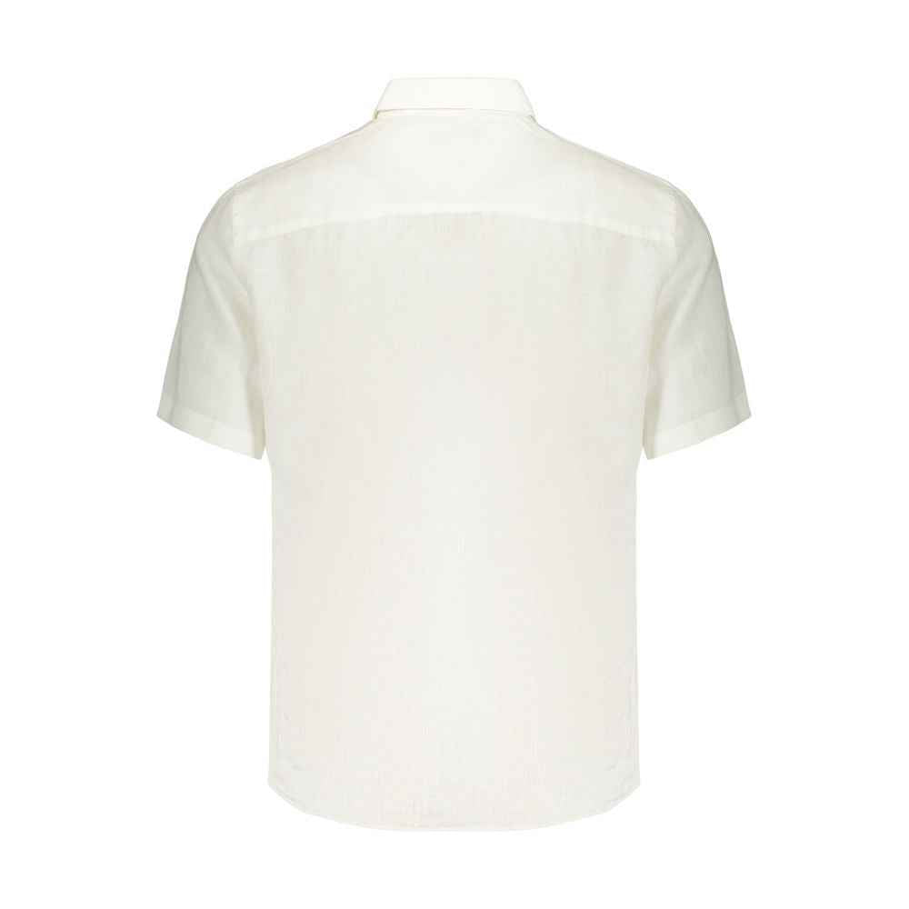 White Linen Men's Shirt