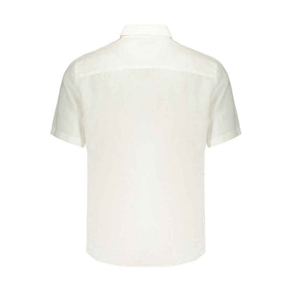 White Linen Men's Shirt