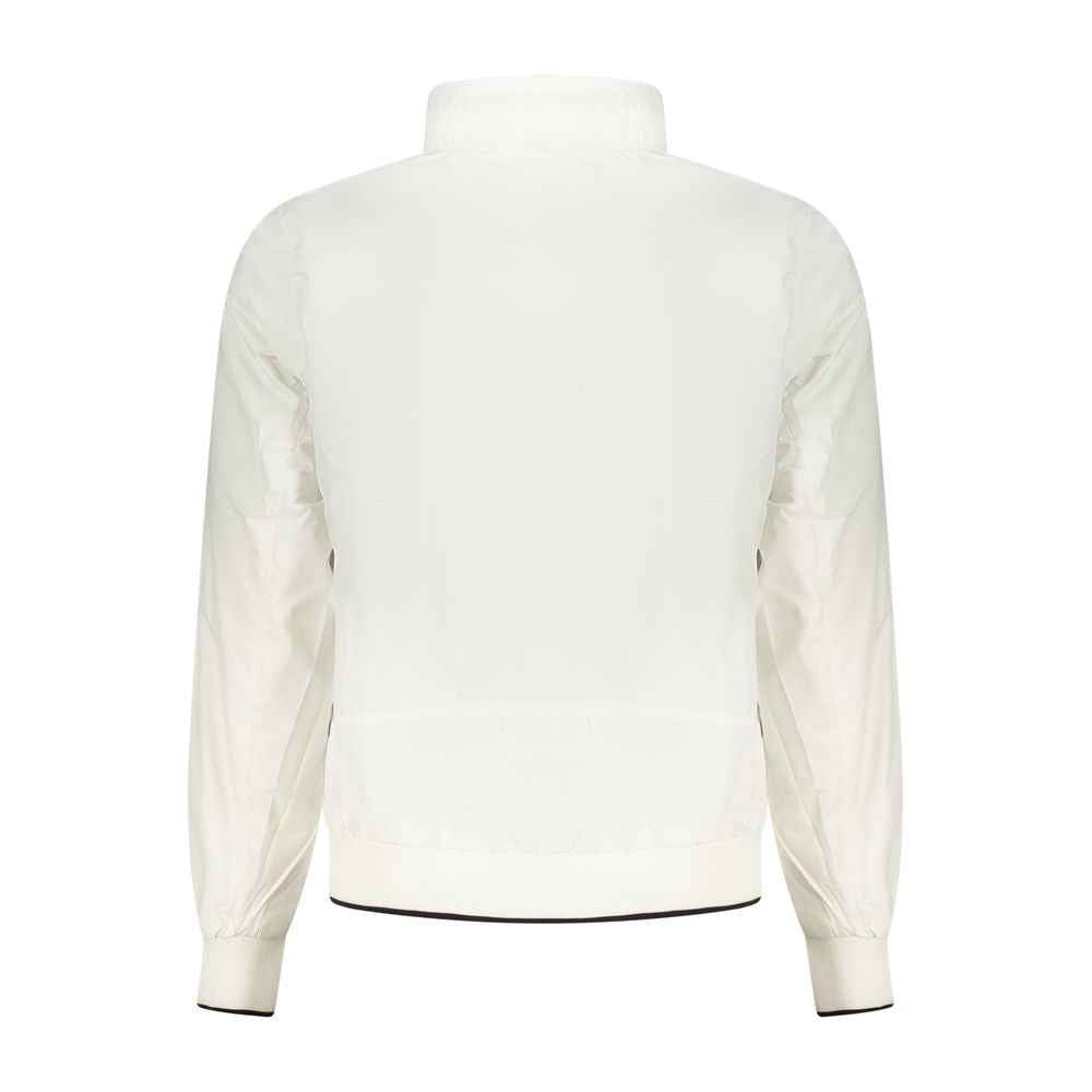 White Polyester Men's Jacket