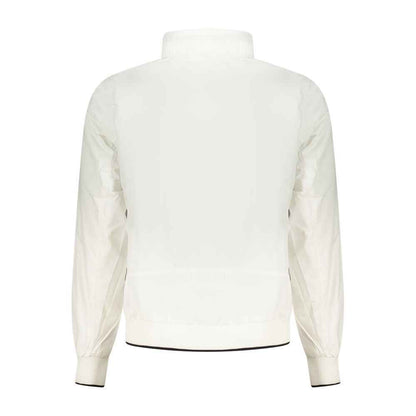 White Polyester Men's Jacket