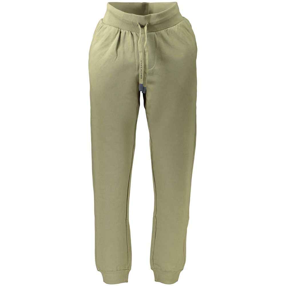 Green Cotton Men's Trouser