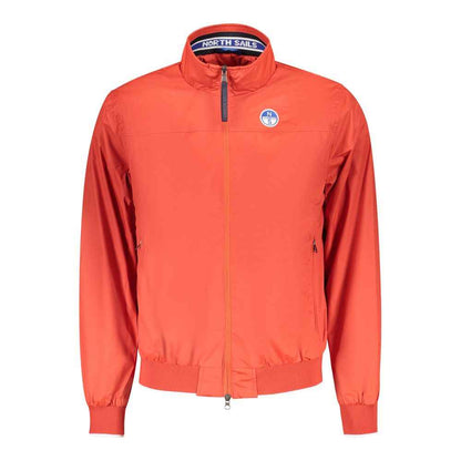 Red Polyester Men's Jacket