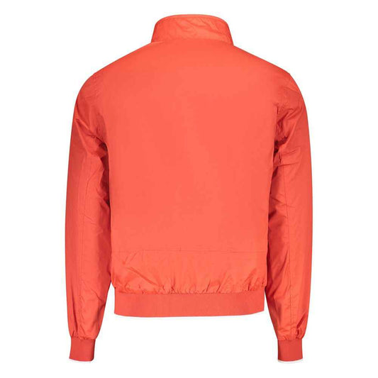 Red Polyester Men's Jacket