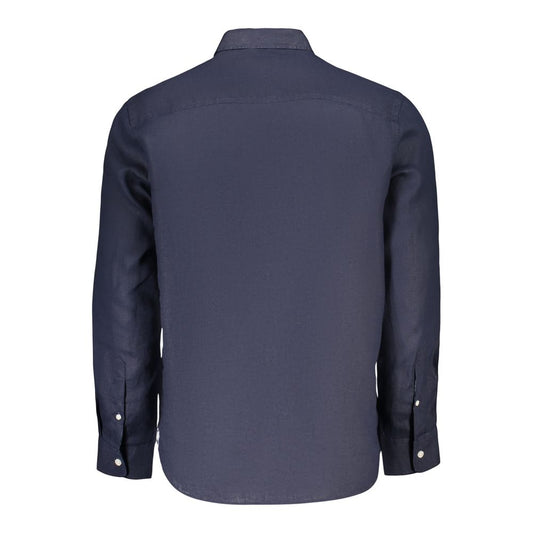 Blue Linen Men's Shirt