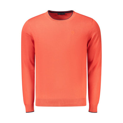 Red Cotton Men Sweater