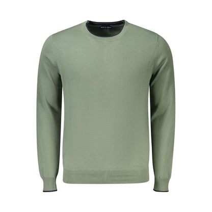 Green Cotton Men's Sweater