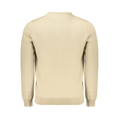 Beige Cotton Men's Pullover