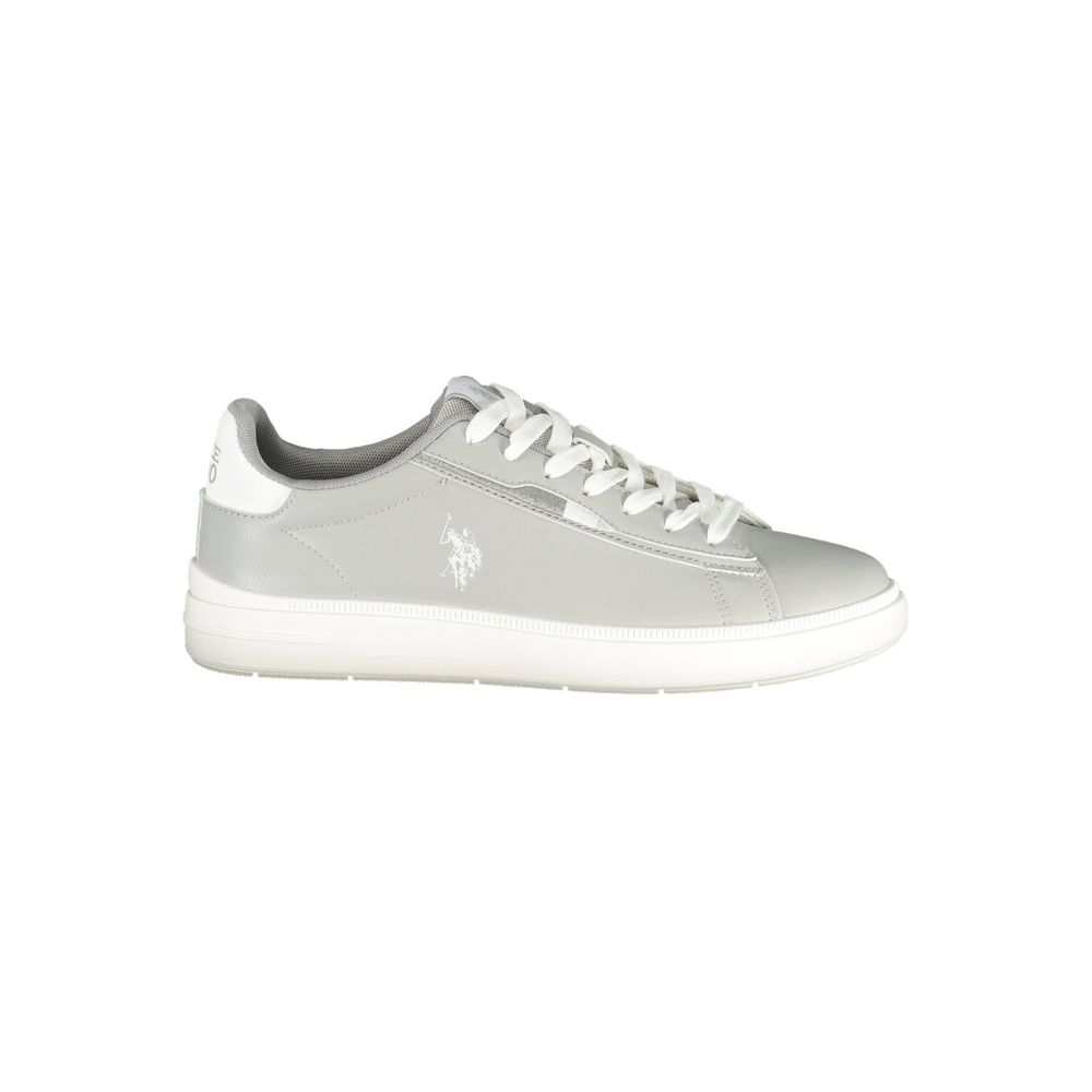 Gray Polyester Men's Sneaker