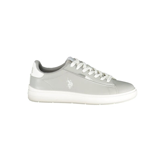 Gray Polyester Men's Sneaker