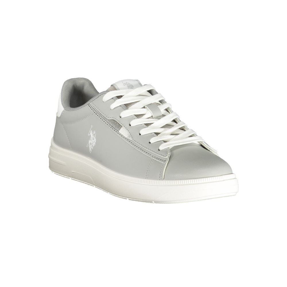 Gray Polyester Men's Sneaker