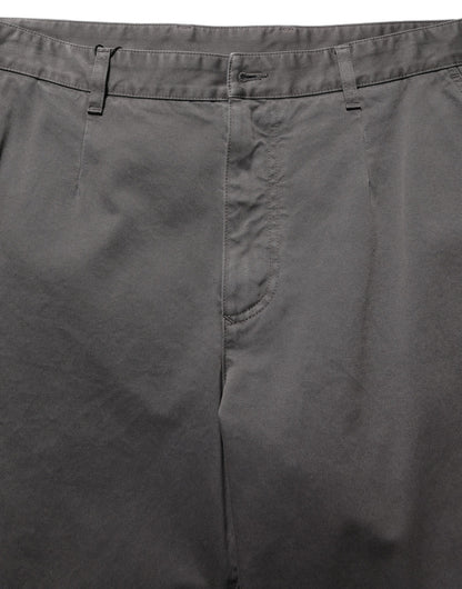 Dark Gray MidWaist Straight Men Trouser Pants