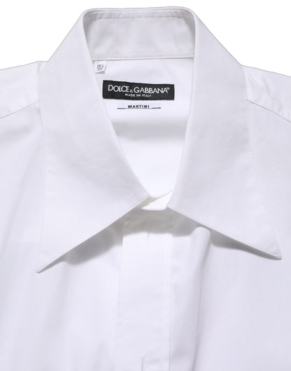 White Cotton Sleeveless Formal Dress Shirt