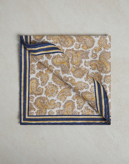 Yellow Silk Pocket Square