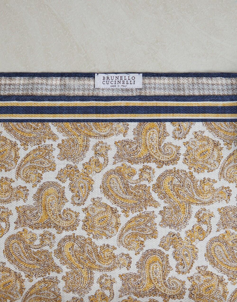Yellow Silk Pocket Square