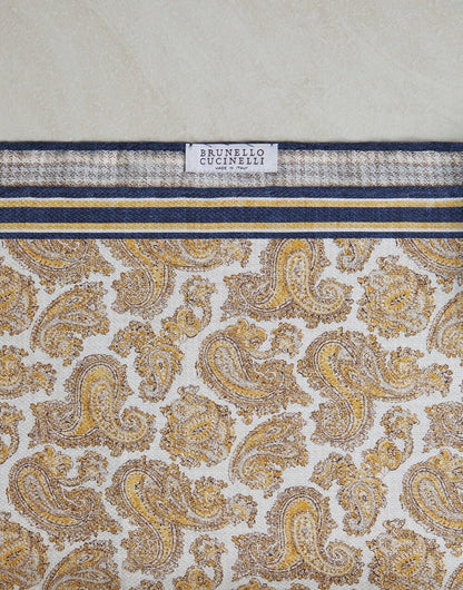 Yellow Silk Pocket Square