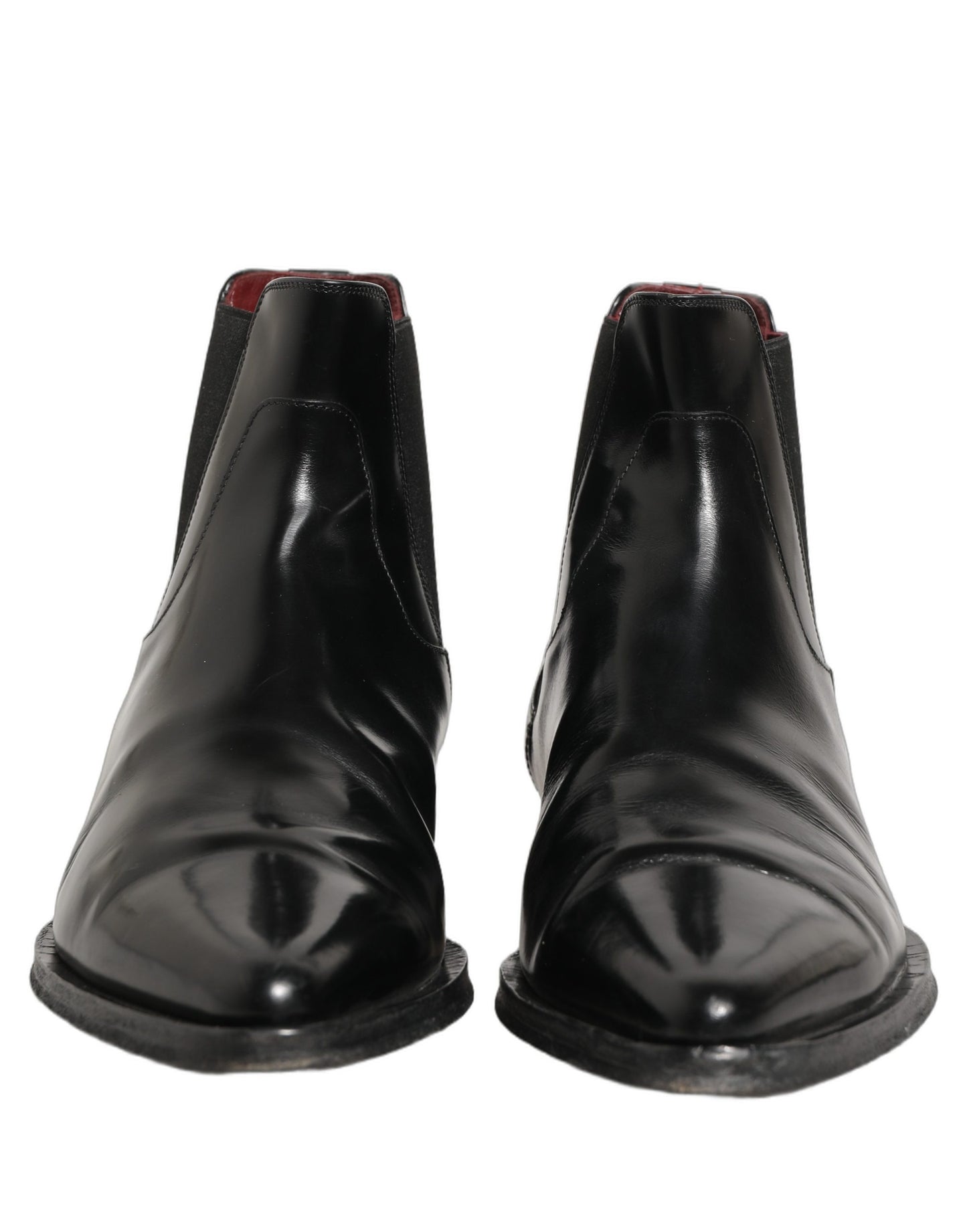 Black Chelsea Slip On Men Ankle Boots Shoes