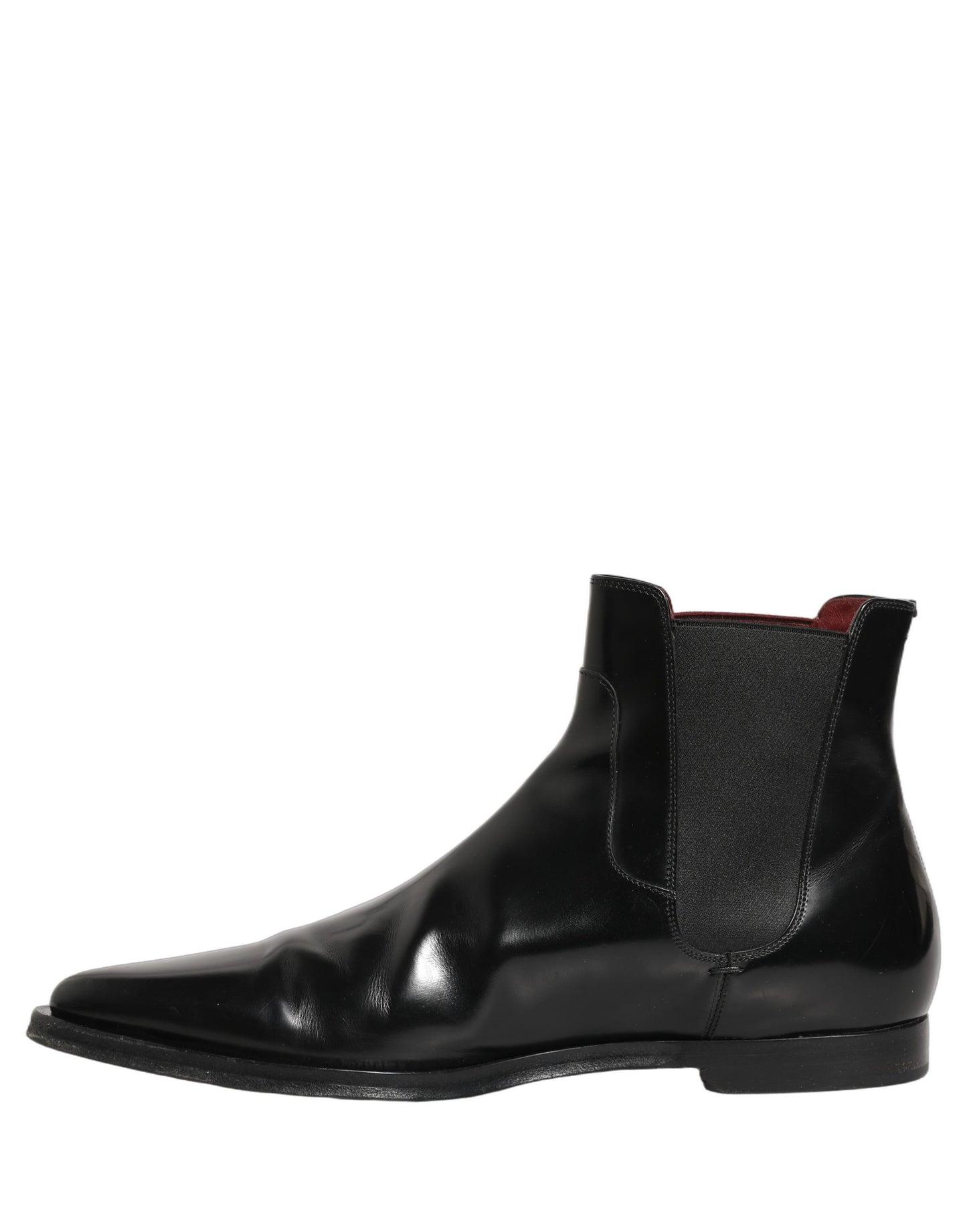Black Chelsea Slip On Men Ankle Boots Shoes