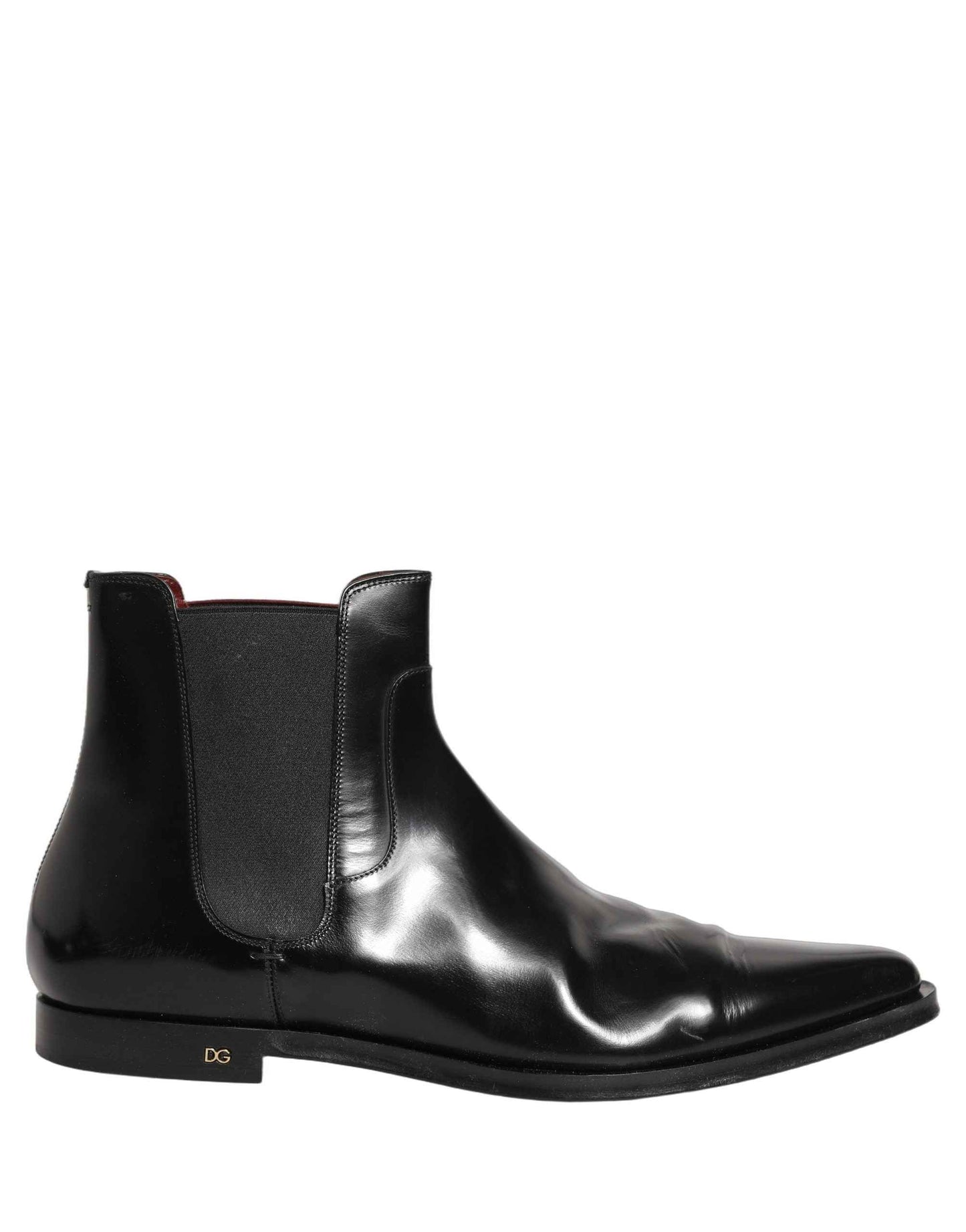 Black Chelsea Slip On Men Ankle Boots Shoes