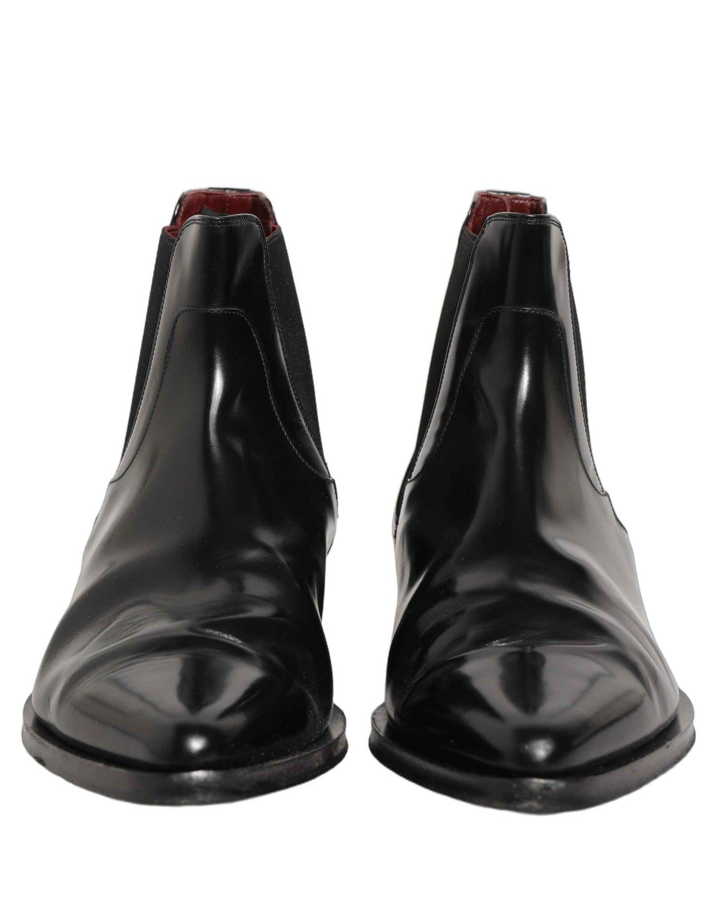 Black Chelsea Slip On Men Ankle Boots Shoes