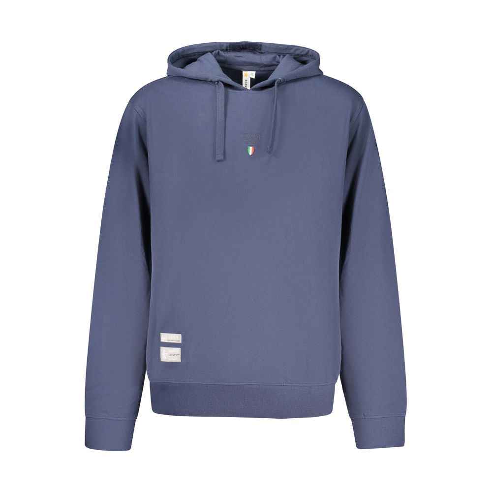 Blue Cotton Men's Hoodie