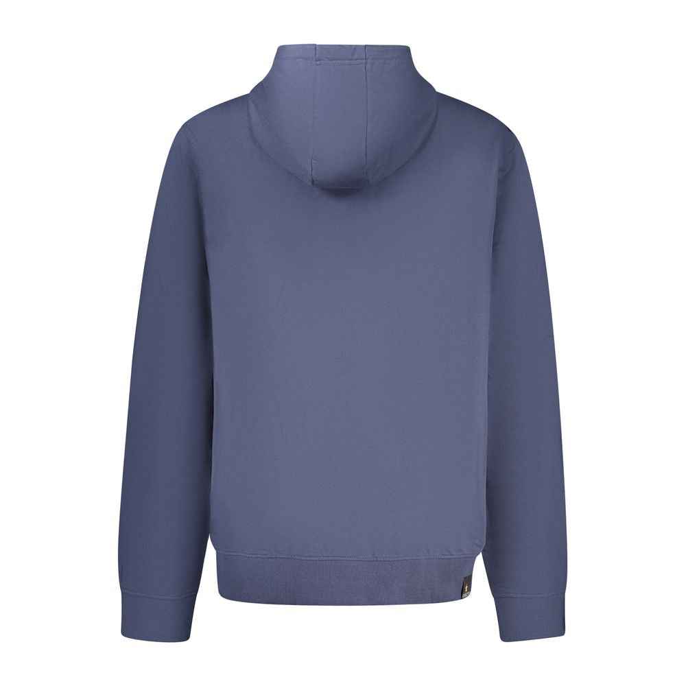 Blue Cotton Men's Hoodie