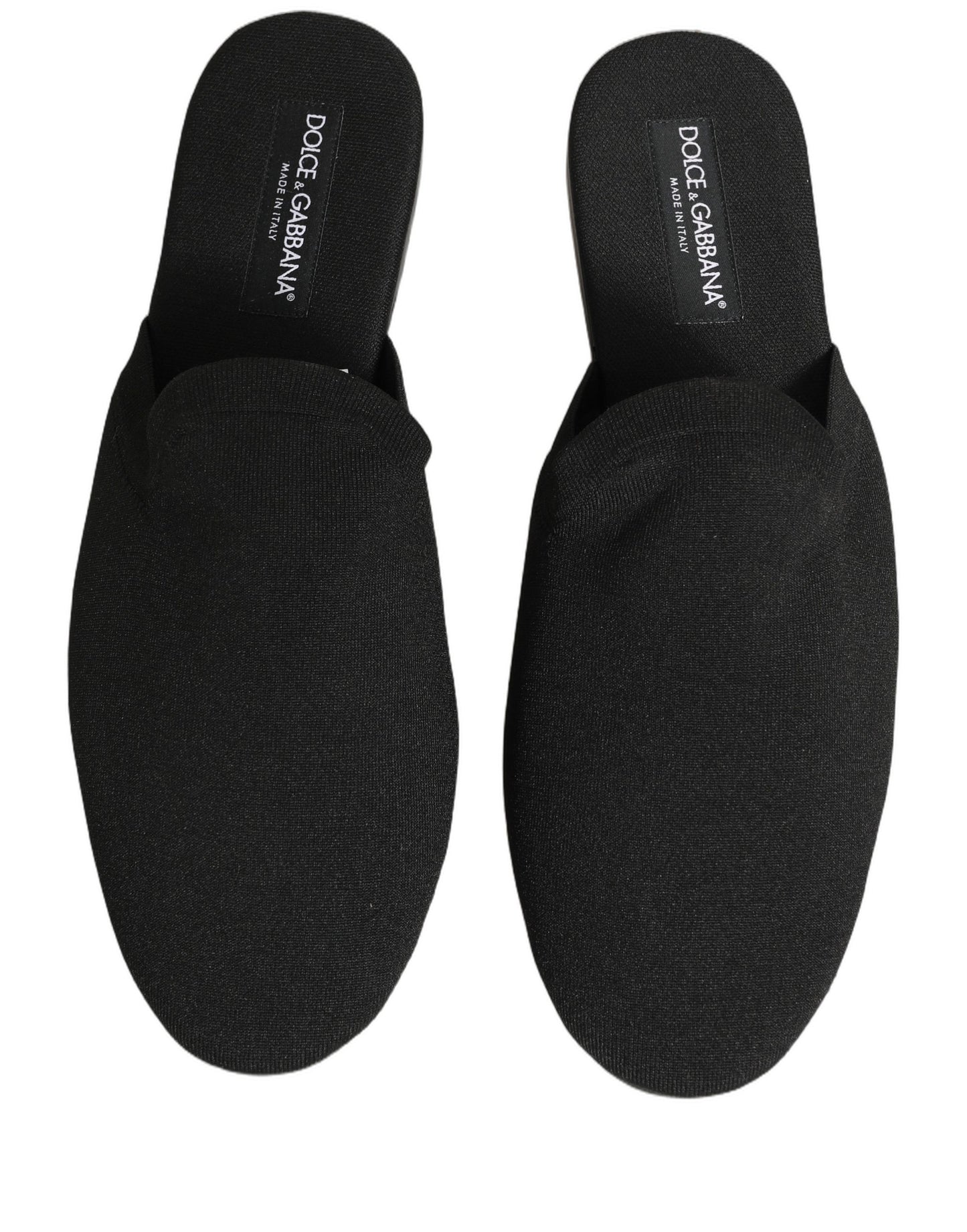 Black Suede Slides Flat Slipper Men Shoes
