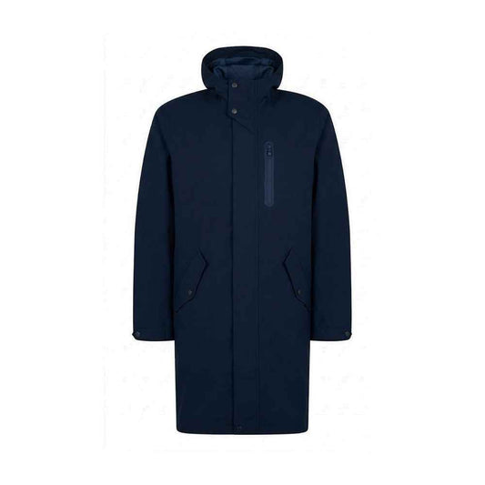 Blue Polyester Coat