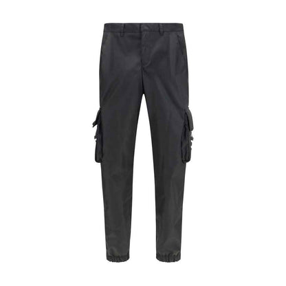 Black Polyamide Cargo Pants