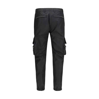 Black Polyamide Cargo Pants