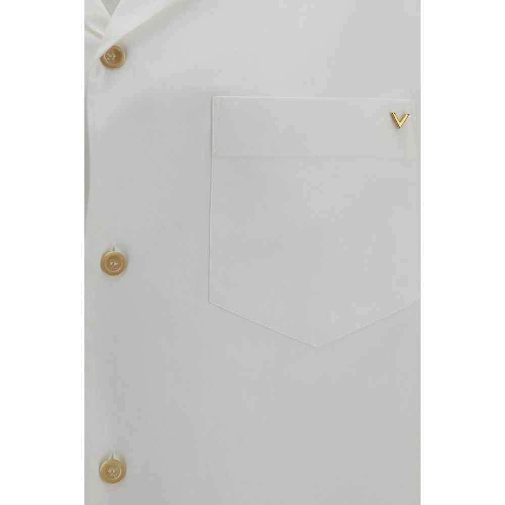 White Cotton Shortsleeve Shirt