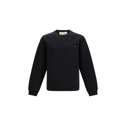 Black Cotton Sweatshirt
