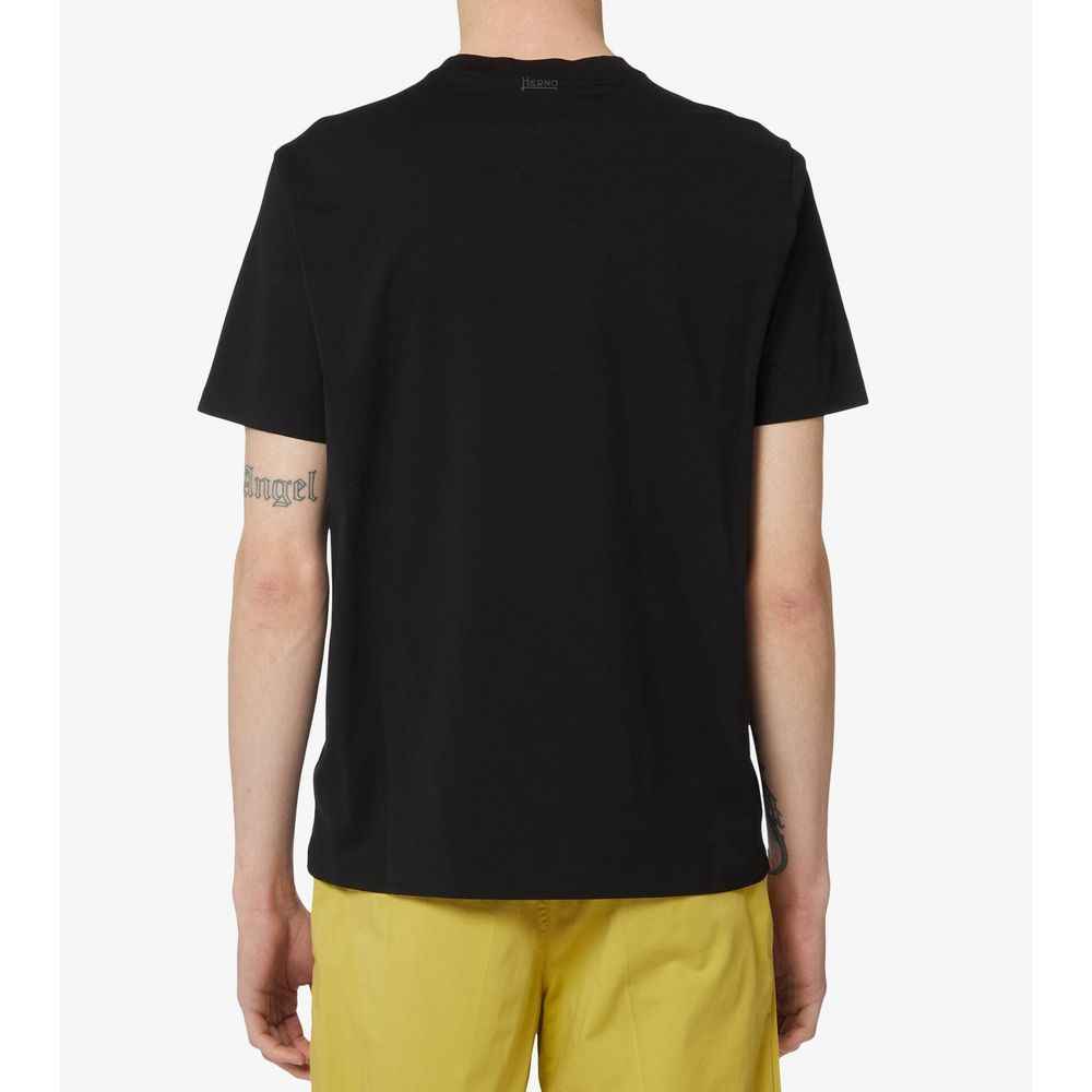 Black Cotton T-Shirt